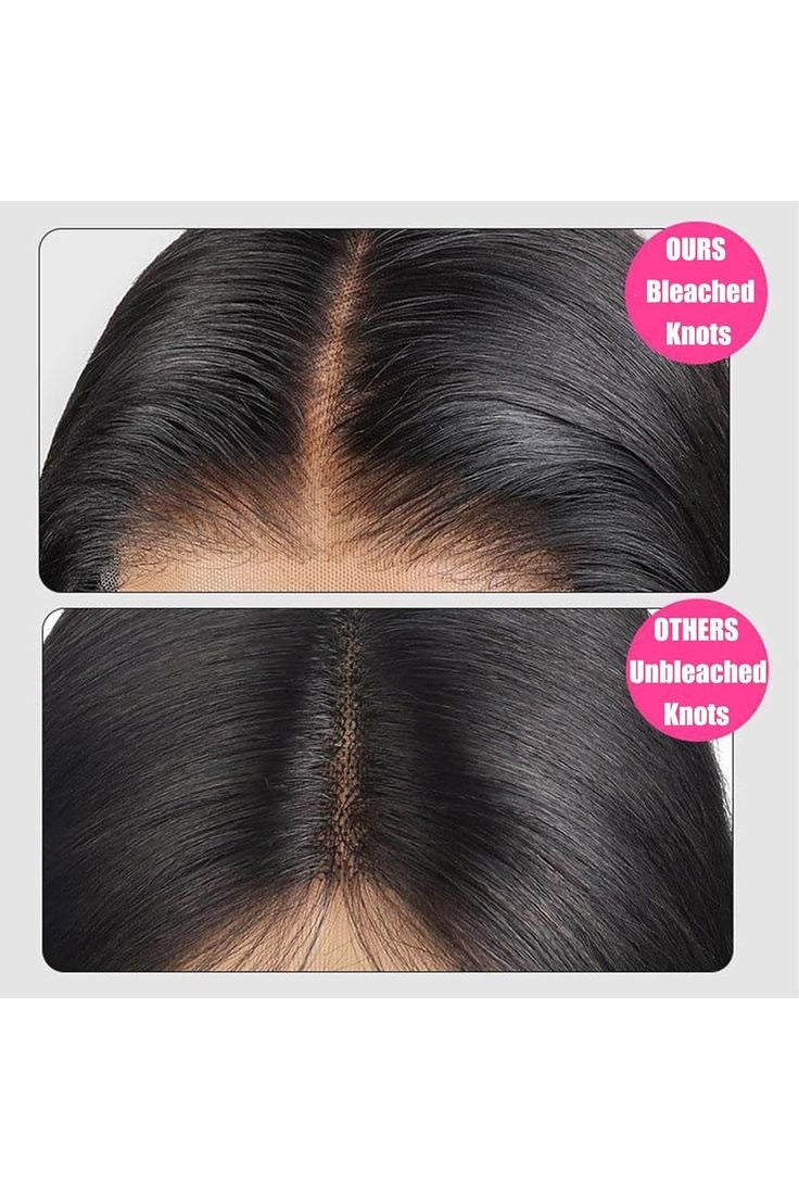 24 Inch Silky Straight 9x6 Glueless Human Hair Wig