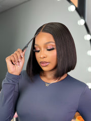 Vietnamese Bone Straight Glueless Human Hair Wig