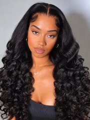 Beach Wave Lace Front Human Hair Wig