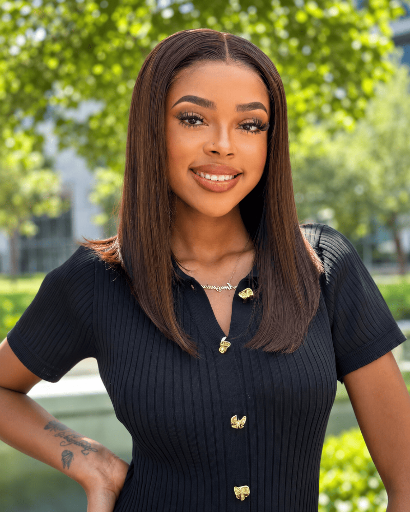 14 Inch Chocolate Brown Glueless Human Hair Bob Wig Front View