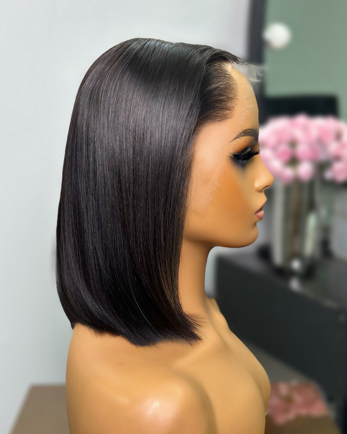 HD Lagos Hairline Lace Frontal Bob Wig Right View 