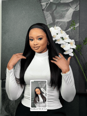 22 Inch Silky Straight Headband Wig Human Hair