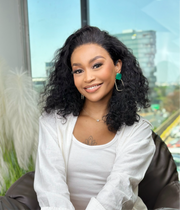 Natural Weave Full Frontal Curly 12 inch Wig Front View 