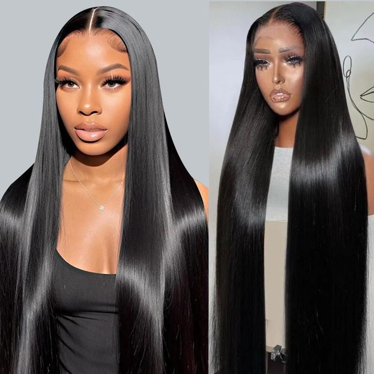 Pre-Bleached Straight Wear & Go Human Hair Wig Front View 