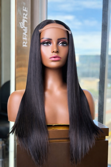 Vietnamese Bone Straight Glueless Human Hair Wig Front View 