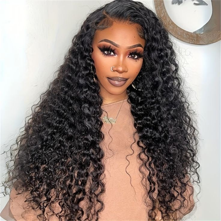  Water Weave Lace Frontal Wigs  Front View 