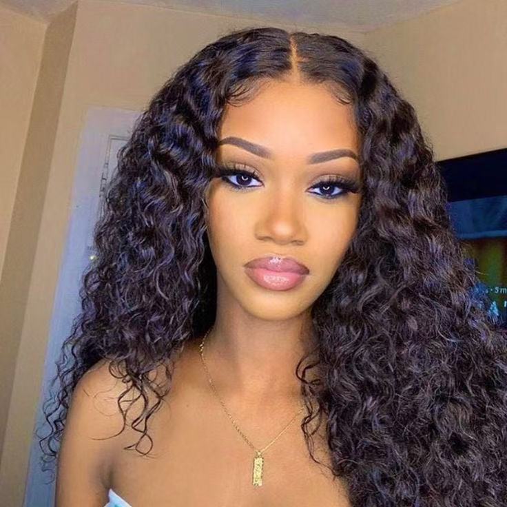 Water Weave Lace Frontal  Wigs Front VIew 