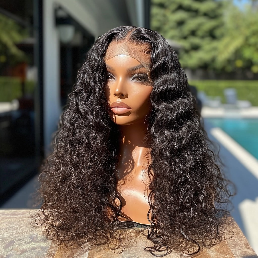 Water Weave Lace Frontal  Wigs Front VIew 