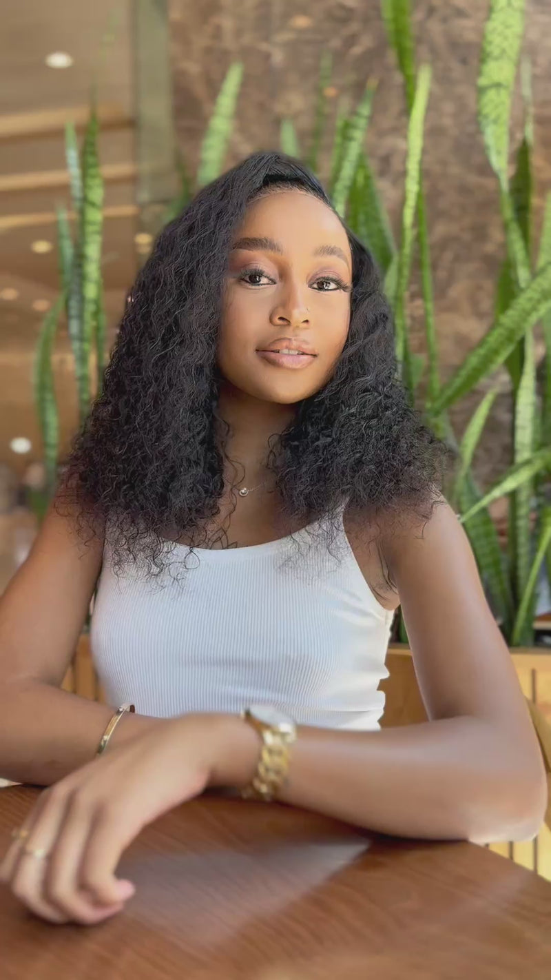 Curly 5x5 Glueless Human Hair Wig Video View 