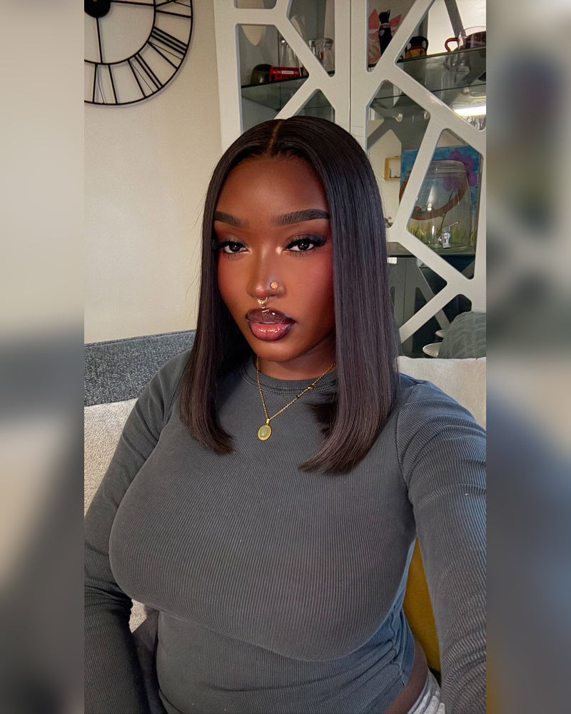 Vietnamese Bone Straight Glueless Human Hair Wig